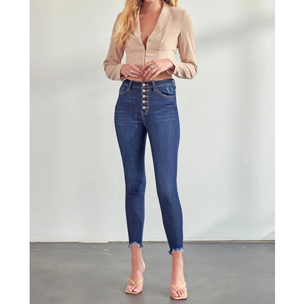 High Rise Button KanCan